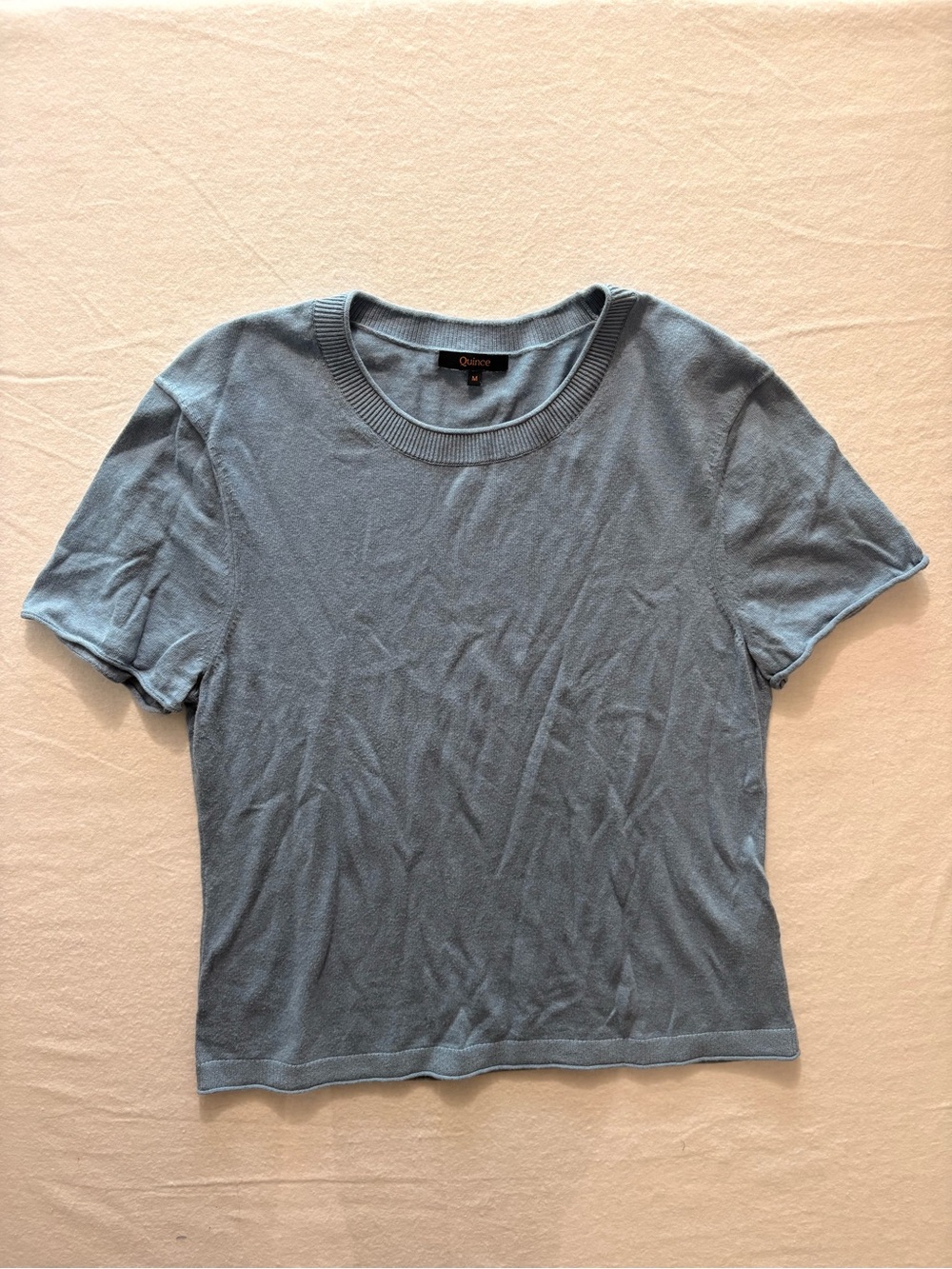 Quince Short Sleeve Sweater Crewneck Top